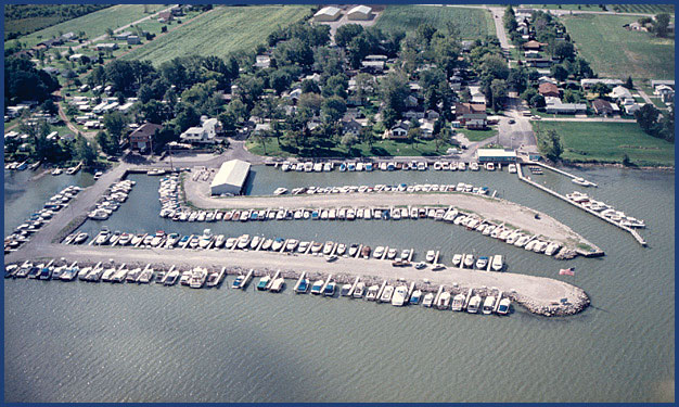 Channel Grove Marina from above